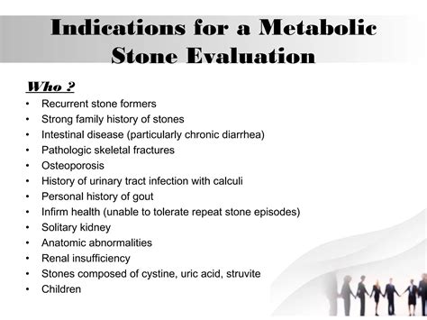 Metabolic Evaluation In Urolithiasis PPT