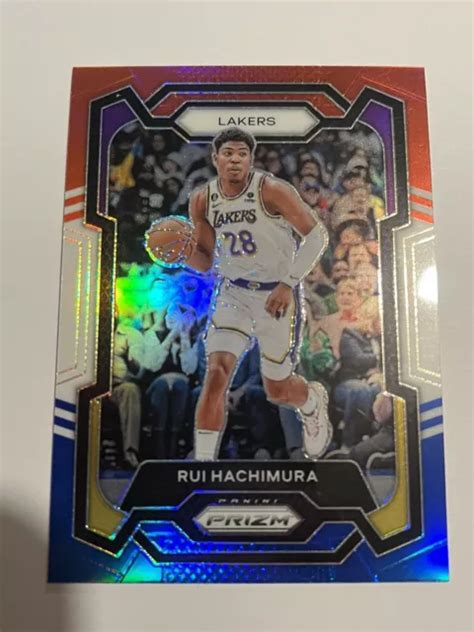 2023 24 PANINI PRIZM Rui Hachimura Rouge Blanc Et Bleu Prizm 42 Los