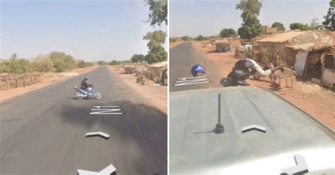 Google Maps Captures Collision Between Street View Car And Bike