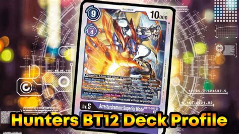 Hunters Deck Profile Digimon Tcg English Bt Across Time Youtube