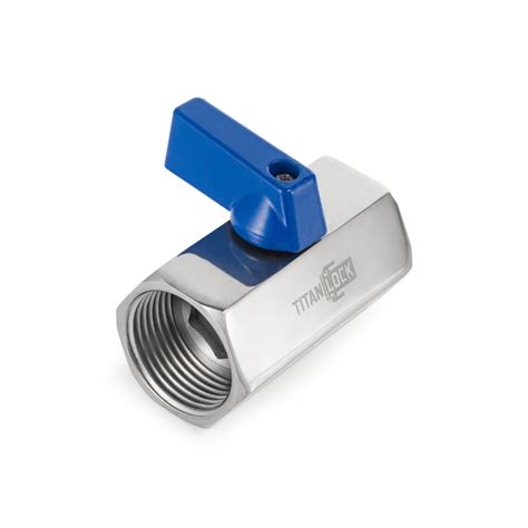Шаровый кран мини ВР-ВР, резьба BSP 1/2", нерж. сталь, TL1/2MBV-FF ...