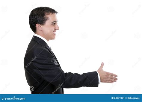 Businessman Reaching Out To Shake Hands Stock Image Image Of