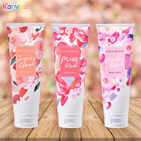 สงดวน ของแท ราคาถก นำหอม โลชนนำหอม Cute Press กลนใหม Sugar Coral Miss Red Nude Pink