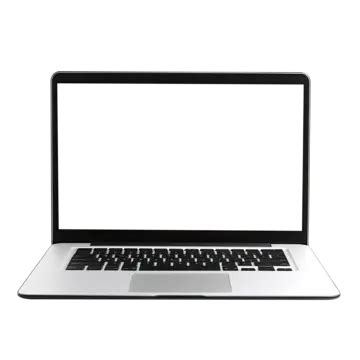 Laptop With Blank Screen On Transparent Background, Laptop, Mockup ...