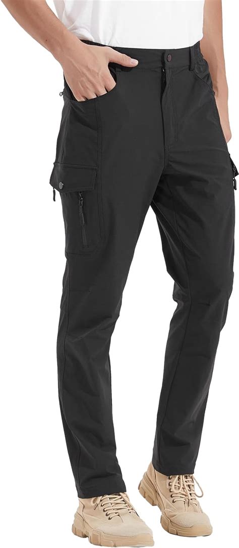 Kutook Pantaloni Trekking Uomo Pantalone Da Lavoro Cargo Tasche