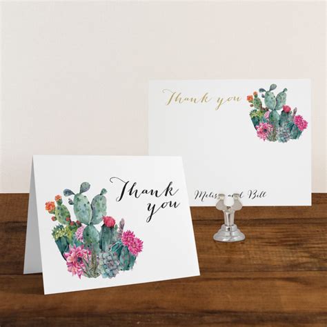 Modern Cactus Wedding Invitations Desert Wedding Beacon Lane