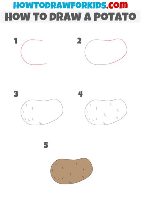 how to draw potato