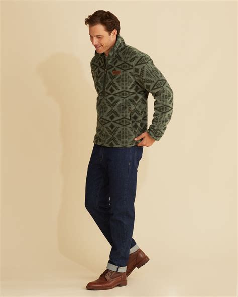 Men S Half Zip Fleece Jacket Pendleton