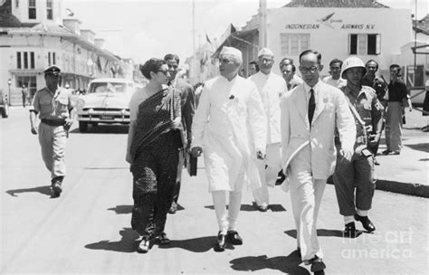 Nehru And Indira Gandhi Walking Together Photograph by Bettmann - Pixels