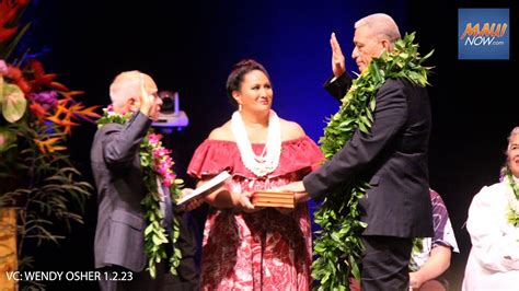 Maui Mayor Richard Bissen Takes The Oath Of Office YouTube