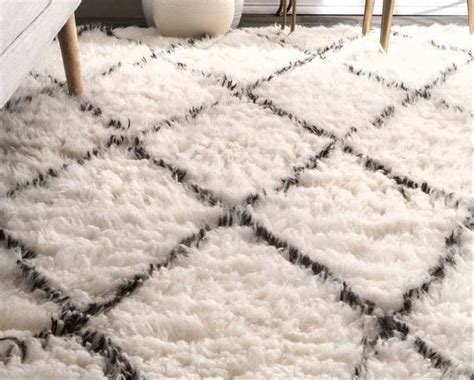 Black and white shag rug – Artofit