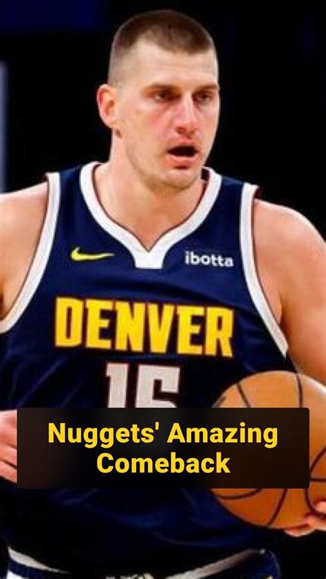 Orange Ball On Instagram Nuggets Mile High Miracle Series Tied In