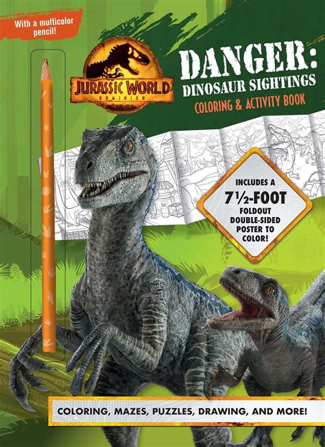 Buy Jurassic World Dominion Danger Dinosaur Ings Coloring And