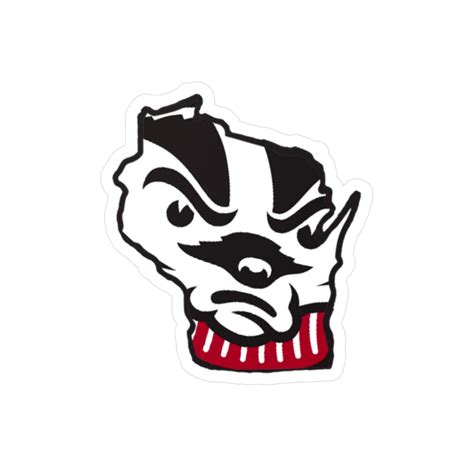 Wisconsin Bucky Badger Sticker - Etsy