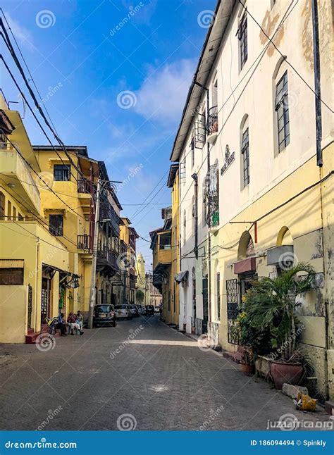 Old Mombasa town in Kenya editorial stock image. Image of poster