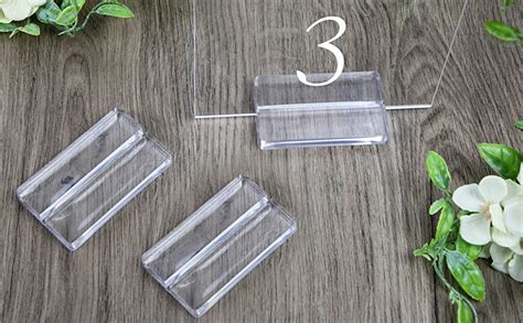 Amazon Mutualsign Acrylic Name Card Holder 10 PCS Acrylic Place