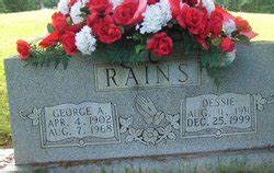 George Axie Rains 1902 1968 Find A Grave Memorial