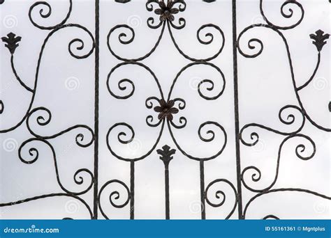 Details Wrought Iron Fence Stock Image Image Of Monastery