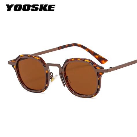 Yooske Metal Pc Punk Sunglasses Women Fashion Brand Designer Vintage