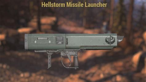 Fallout 76 Steel Dawn Hellstorm Missile Launcher New Legendary Weapon