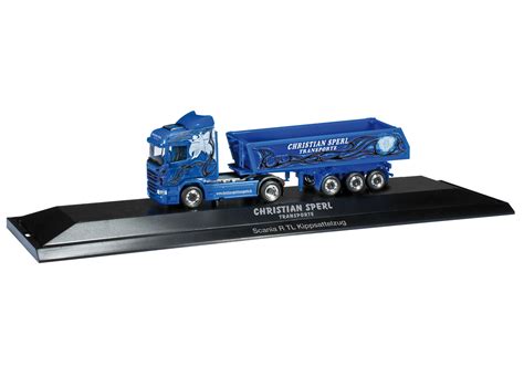 Herpa Scania R Hl Baukipper Sattelzug Sperl Iii