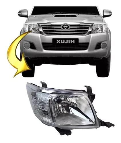 Farol Dianteiro Hilux 2012 2013 2014 2015 Lado Passageiro Frete grátis