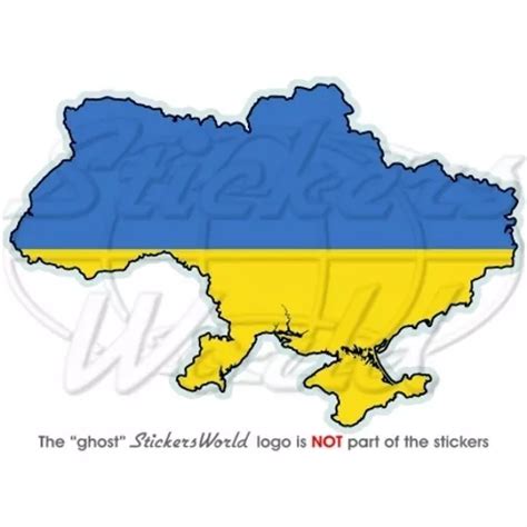 Ukraine Map Flag Ukrainian Map Flag Car Sticker Vinyl Sticker £4 24