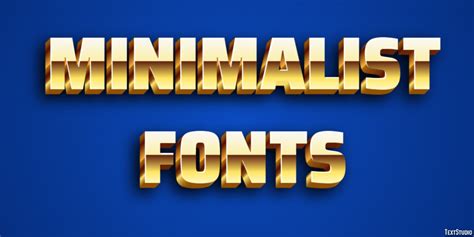 Minimalist Fonts Text Effect and Logo Design Font