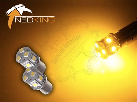 Buy Nedking BA15s with 9 SMD LED's - Yellow / 12-24V - Set of 2 pieces ...
