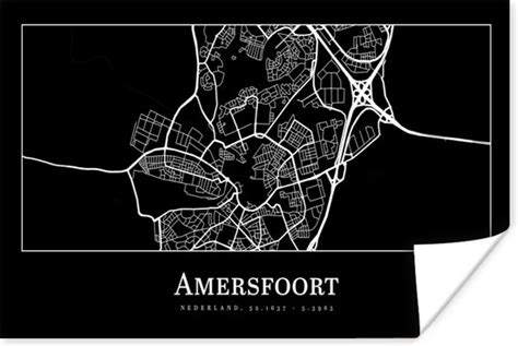 Poster Amersfoort Stadskaart Plattegrond Kaart 30x20 Cm Bol