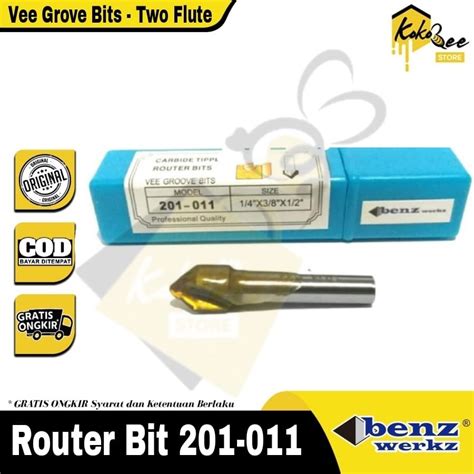 Jual Mata Profil Router Vee Grove Bit 9 5 Mm X 1 4 201 011 Benz Werkz