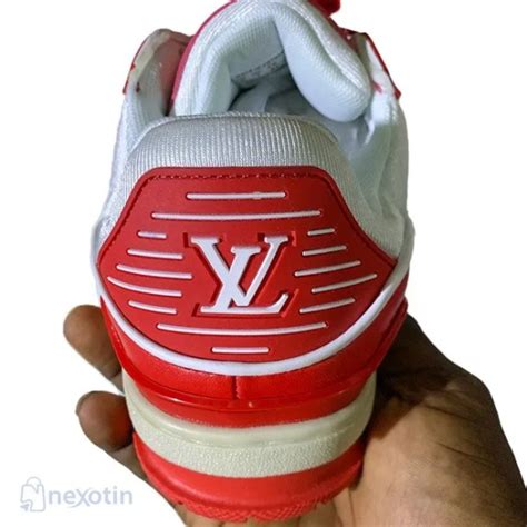 Buy Louis Vuitton Virgil Red & White Sneakers - Nexotin.com