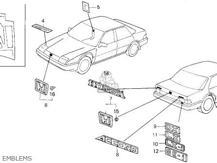 Honda Accord H Dr Lxi Ka Parts Lists And Schematics