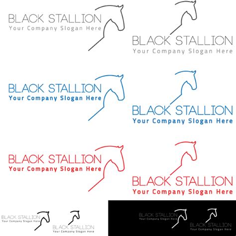 Black Stallion Logo Vol.2 ~ Logo Templates on Creative Market