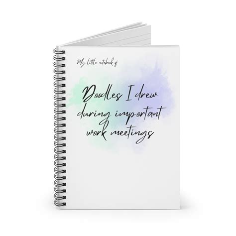 Funny Work Notebooks Meeting Notepad Funny Coworker T Sassy
