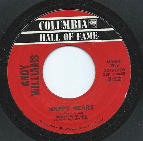 Andy Williams - Happy Heart (Vinyl) | Discogs