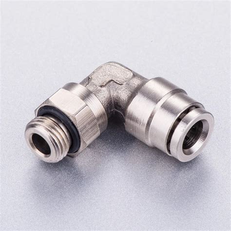 Tube 1 2 1 2 BSPP Thread With O Ring 90 Degree Male Elbow Swivel Brass