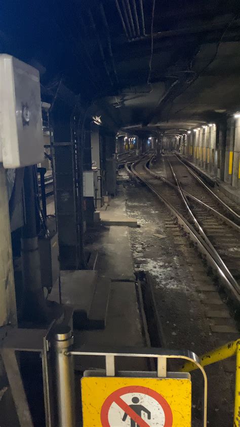 Why the up express toronto stopped in a weird location 6