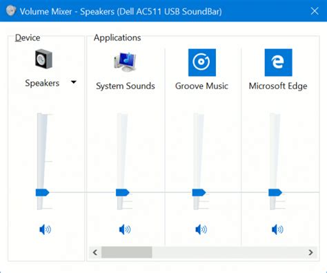 Change Volume Level of Individual Store Apps in Windows 10