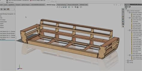 SWOOD 3D Mobilya Tasarım ve Üretim Programı CAD CAM Nesting TEKYAZ