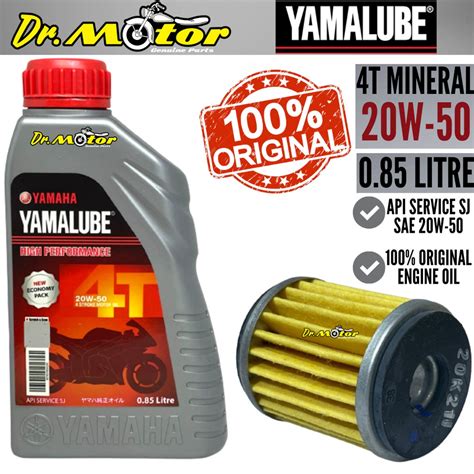 Original Yamalube T Oil Sae W Engine Lubricant Minyak Hitam