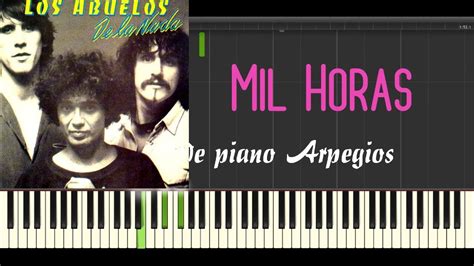 Los Abuelos De La Nada Mil Horas Partitura Tutorial Piano F Cil Youtube