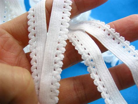 Ms Of Fine Cm Wide White Picot Edge Light Lingerie Elastic Trimming Underwear Elastic Trim