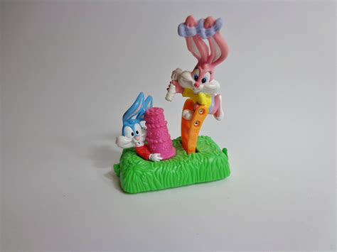 1994 Tiny Toons Adventures Babs And Buster Cake And Candle Train Car Toy