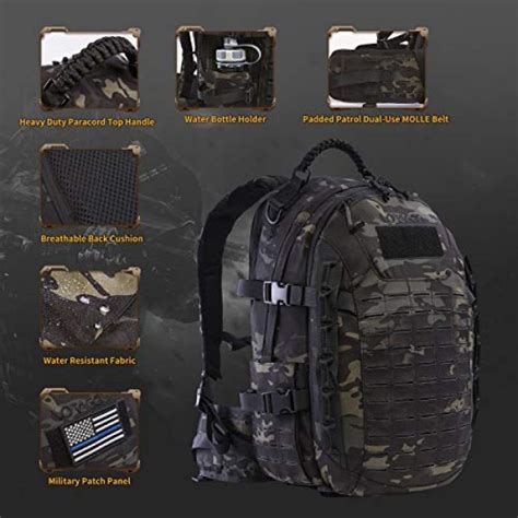 Votagoo Tactical Military Backpack Molle Bag Rucksack L Army Assault