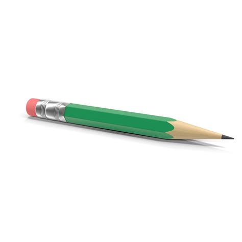 Short Green Pencil PNG Images & PSDs for Download | PixelSquid - S105263306