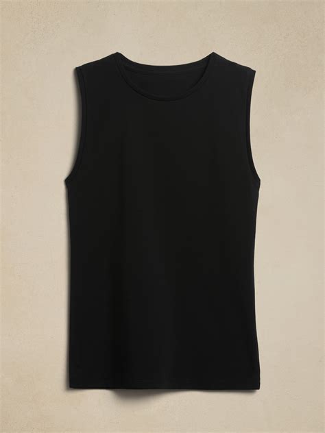 Refined Cotton Tank Banana Republic