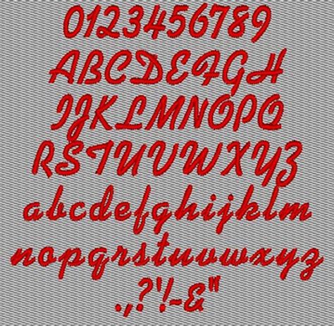 Keyboard Lettering fonts for iPunch, SEDS, Capital, Mesa