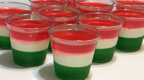 Gelatina tricolor para fiestas patrias Mexicanas 16 de septiembre fácil