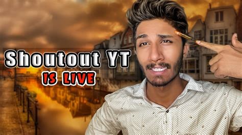 Shoutout Yt Is Live PUBG Mobile Live Telugu PubgLive Telugu Pubg Live